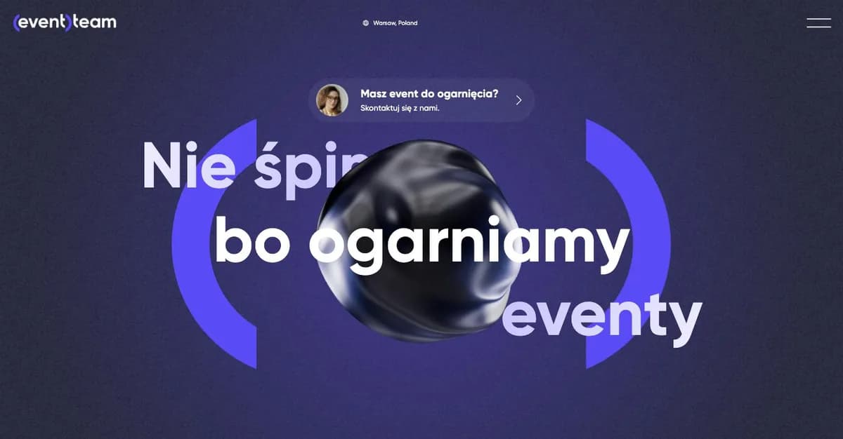 3team (Event Team) website homepage