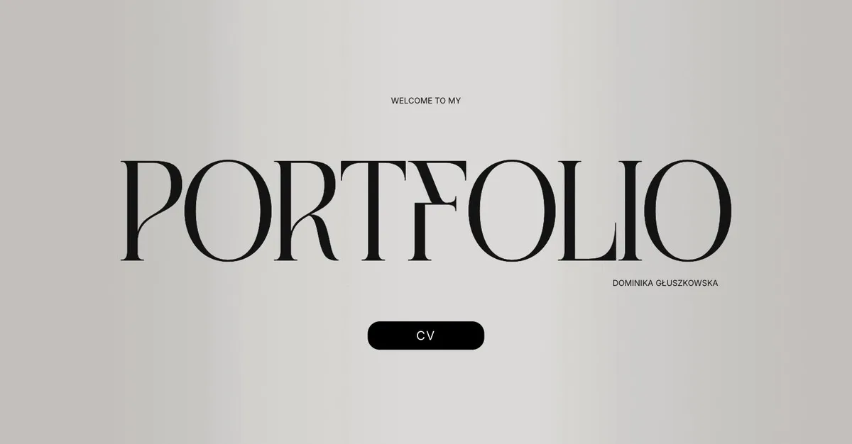 DG Portfolio: graphic and UI/UX designer portfolio homepage